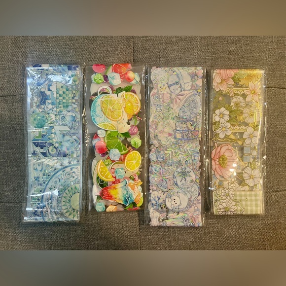 Waterproof PET Tape cute, lovely,Flower, journal sticker, Notebook, hand account - Picture 2 of 10